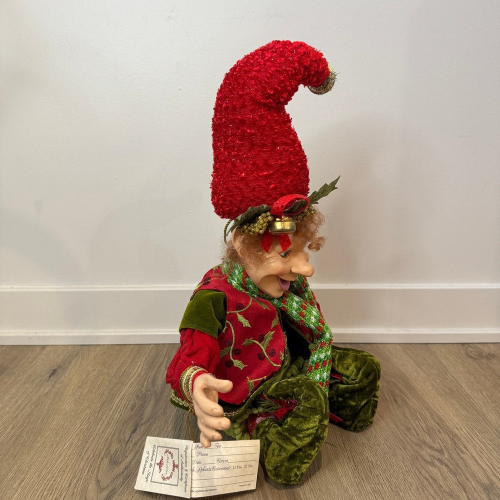 Mark Roberts Holly Jingles Elf Medium 23" Limited Edition 161/500 Christmas EUC - Picture 8 of 10